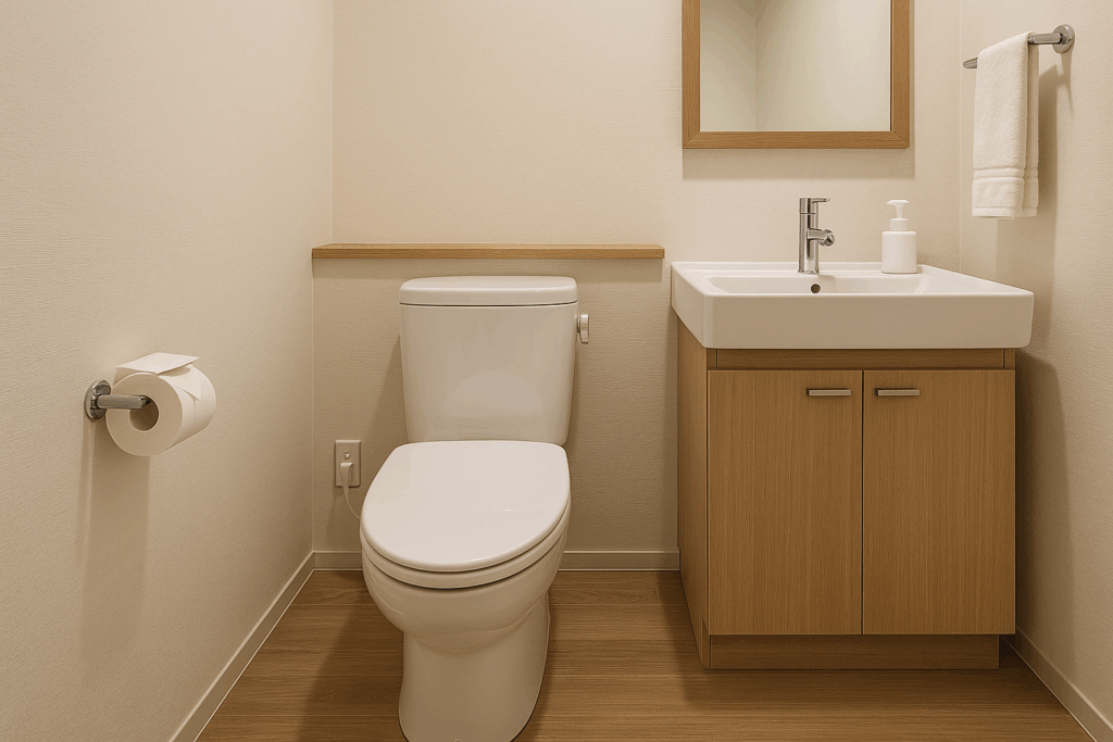 トイレや洗面台など水まわりの清掃後の画像
民泊
マンスリーマンション
Airbnb